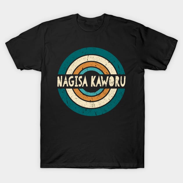 Retro Styles Kaworu Name Birthday 70s 80s 90s Circle T-Shirt by Amir Dorsman Tribal